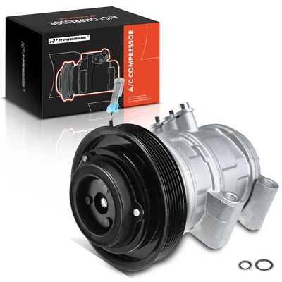 AC Compressor with Clutch & 6-Groove Pulley