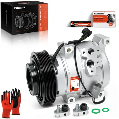 AC Compressor with Clutch & Pulley