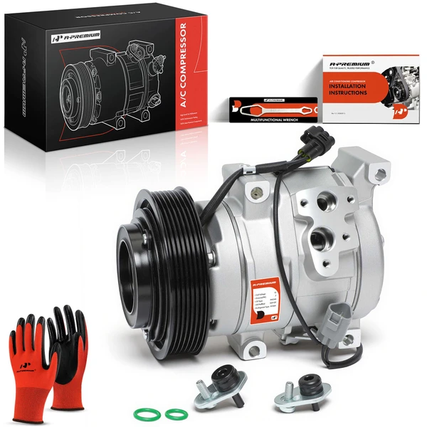 2001-2005 Toyota RAV4 AC Compressor with Clutch with 7-Groove Pulley A-Premium APACC120