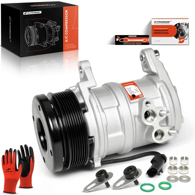 2007-2008 Chrysler Aspen AC Compressor with Clutch with 7-Groove Pulley A-Premium APACC123