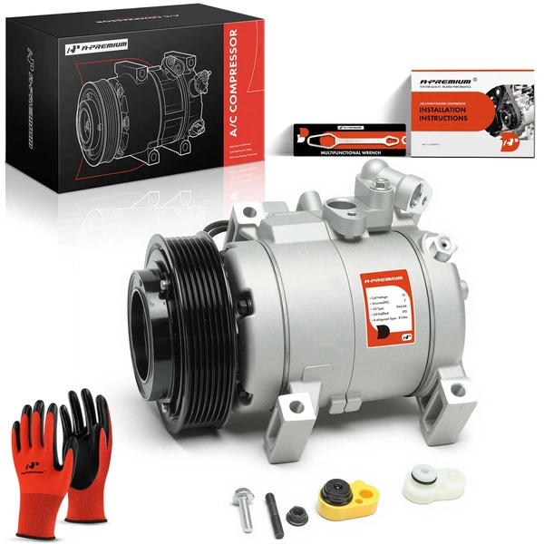2021-2024 Chevrolet Trailblazer AC Compressor with Clutch with 7-Groove Pulley A-Premium APACC673