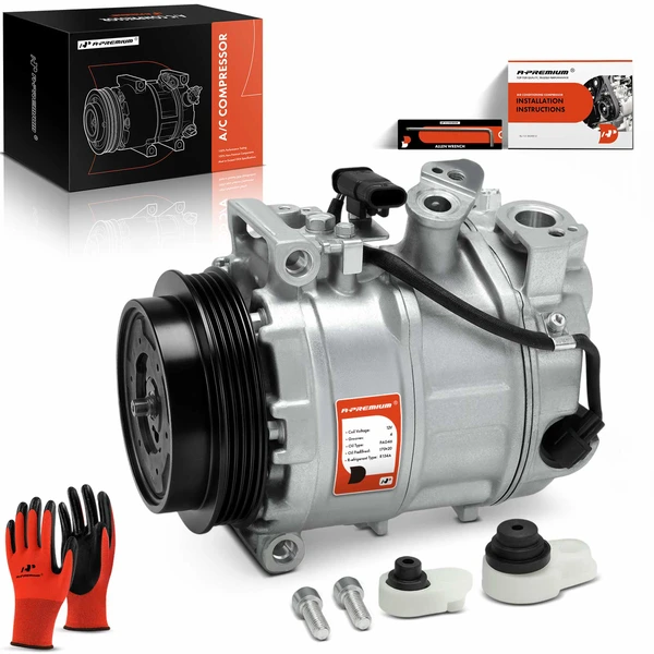 2018 2021 Mercedes-Benz GLC63 AMG AC Compressor with Clutch with 4-Groove Pulley A-Premium APACC703