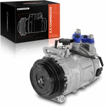 AC Compressor, With Clutch, With 4-Groove Pulley, 4.33 in. Pulley Diameter