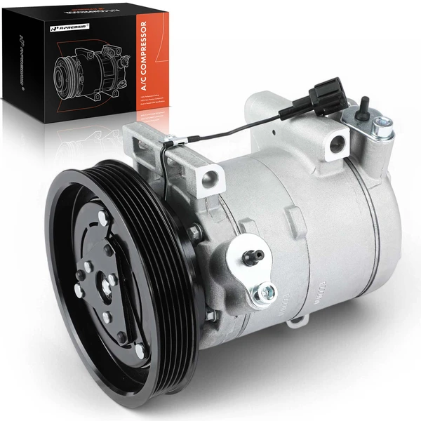 2002-2004 Nissan Xterra AC Compressor with Clutch with 6-Groove Pulley A-Premium APACC299