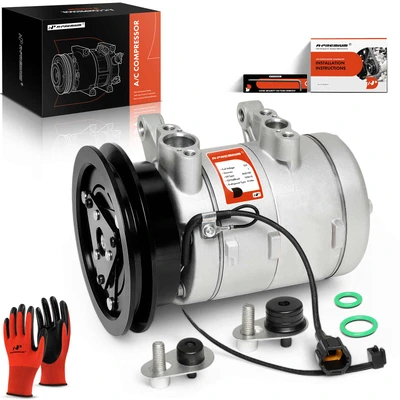 AC Compressor with Clutch & Pulley