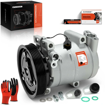 AC Compressor with Clutch & Pulley