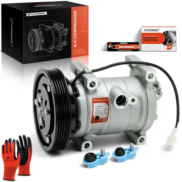2002-2003 Mazda Protege5 AC Compressor with Clutch with 5-Groove Pulley A-Premium APACC677