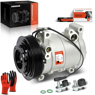 AC Compressor with Clutch & Pulley