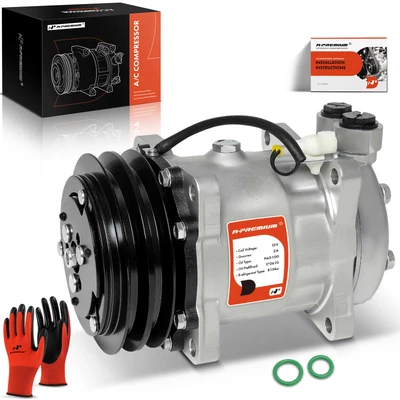 AC Compressor with Clutch & Pulley