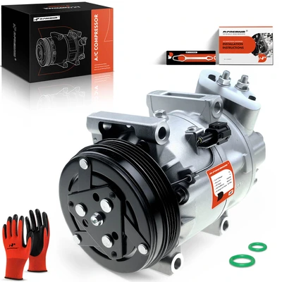 AC Compressor with Clutch & Pulley