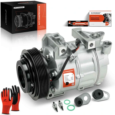 AC Compressor with Clutch & Pulley