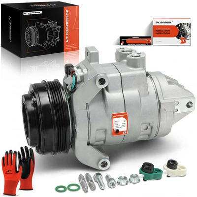 AC Compressor with Clutch & Pulley