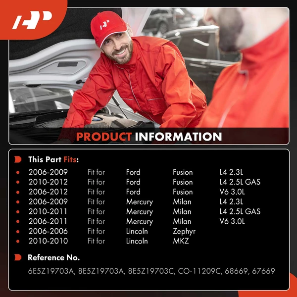 AC Compressor with Clutch with 6-Groove Pulley A-Premium APACC239