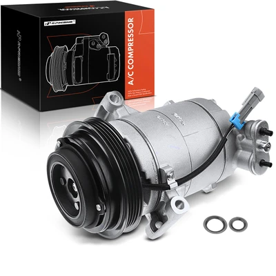 AC Compressor with Clutch & 4-Groove Pulley & SP17 Style