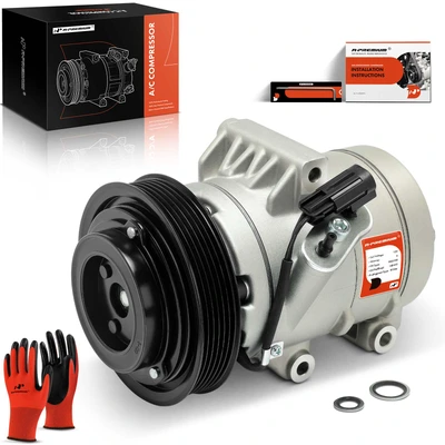 AC Compressor with Clutch & Pulley