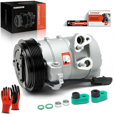 AC Compressor with Clutch & 6-Groove Pulley & DKS17D Style