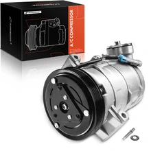 AC Compressor, With Clutch, With 5-Groove Pulley, 4.75 in. Pulley Diameter