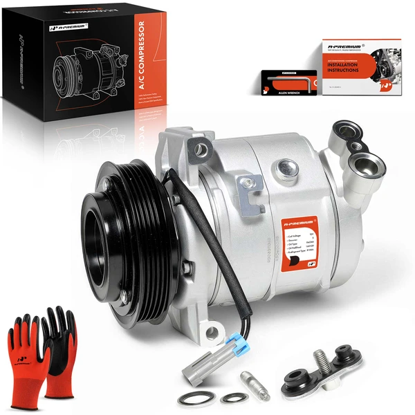 2010-2011 2015 GMC Terrain AC Compressor with Clutch with 5-Groove Pulley A-Premium APACC306