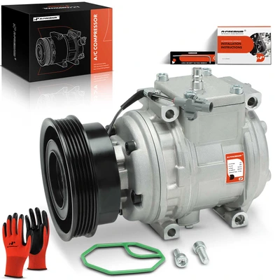 AC Compressor with Clutch & Pulley