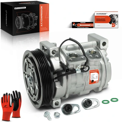 AC Compressor with Clutch & Pulley
