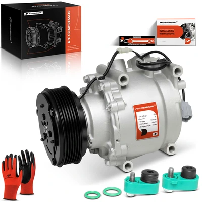AC Compressor with Clutch & Pulley