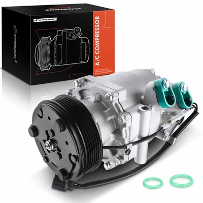 AC Compressor with Clutch & Pulley