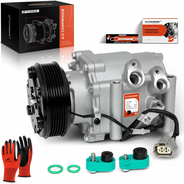 2001-2005 Acura EL AC Compressor with Clutch with 6-Groove Pulley A-Premium APACC310