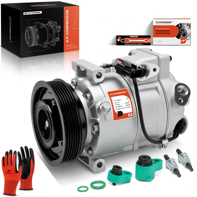 AC Compressor with Clutch & Pulley