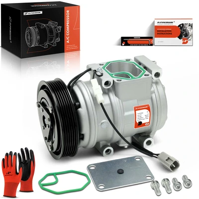 AC Compressor with Clutch & Pulley