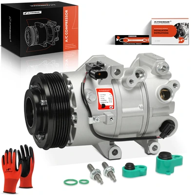 A/C Compressor with 6-Groove Pulley & HV17 Style