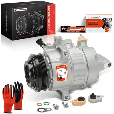 A/C Compressor with 4-Groove Pulley