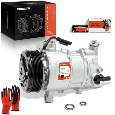 AC Compressor with Clutch & Pulley