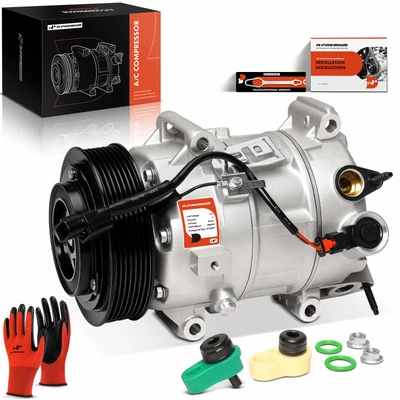 AC Compressor with 6-Groove Pulley