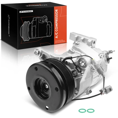 AC Compressor with Clutch & 6-Groove Pulley