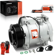 2003-2011 Honda Element AC Compressor with Clutch with 7-Groove Pulley A-Premium APACC395
