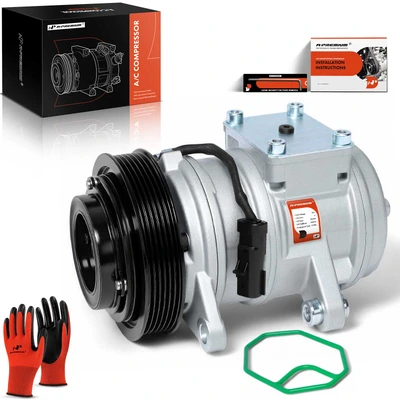 AC Compressor with Clutch & Pulley