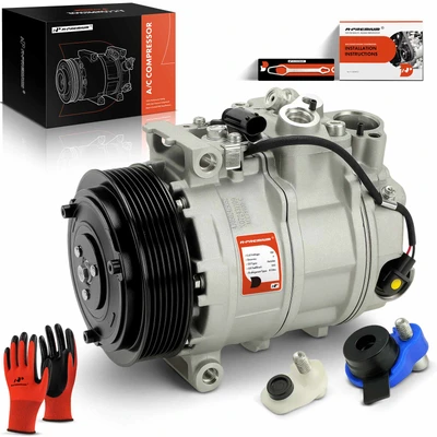 A/C Compressor with 7-Groove