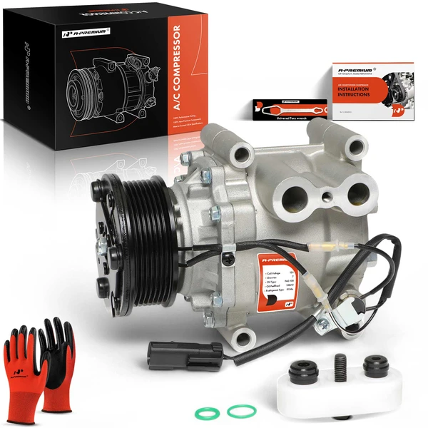 1998 Dodge B3500 AC Compressor with Clutch with 7-Groove Pulley A-Premium APACC354