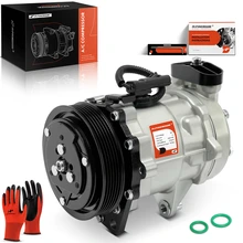 2002-2003 Dodge Ram 1500 AC Compressor with Clutch with 6-Groove Pulley A-Premium APACC156