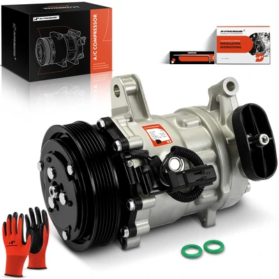 AC Compressor with Clutch & Pulley