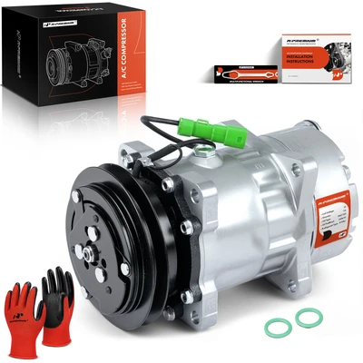 1993-1996 Jaguar XJS AC Compressor with Clutch with 1-Groove Pulley A-Premium APACC396