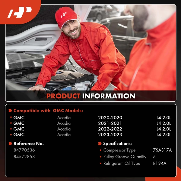 AC Compressor with Clutch with 5-Groove Pulley A-Premium APACC968