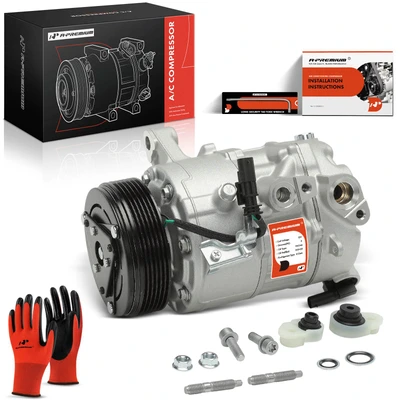 2020-2025 Cadillac CT5 A/C Compressor with Clutch with 6-Groove Pulley A-Premium APACC1001
