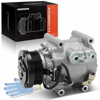 AC Compressor with Clutch & Long Bracket