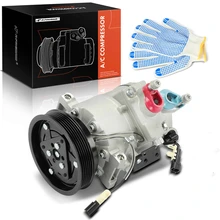 2010-2015 Volvo S80 AC Compressor with Clutch with 6-Groove Pulley A-Premium APACC798
