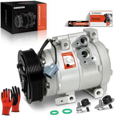 AC Compressor with Clutch & Pulley