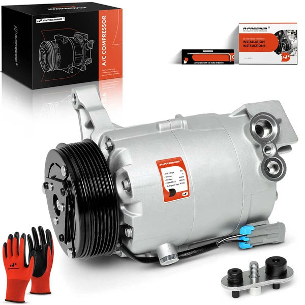 2006-2007 Chevrolet Monte Carlo AC Compressor with Clutch with 6-Groove Pulley A-Premium APACC426