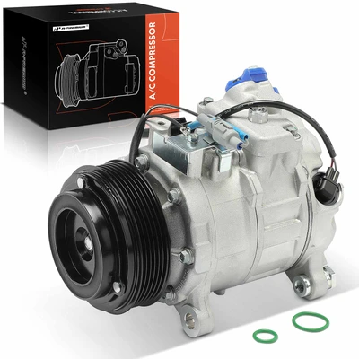 AC Compressor with 6-Groove Pulley