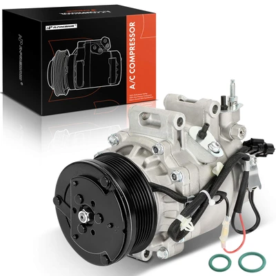 AC Compressor with 7-Groove Pulley & Clutch