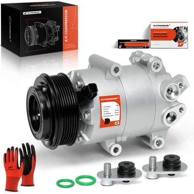 AC Compressor with Clutch & Pulley